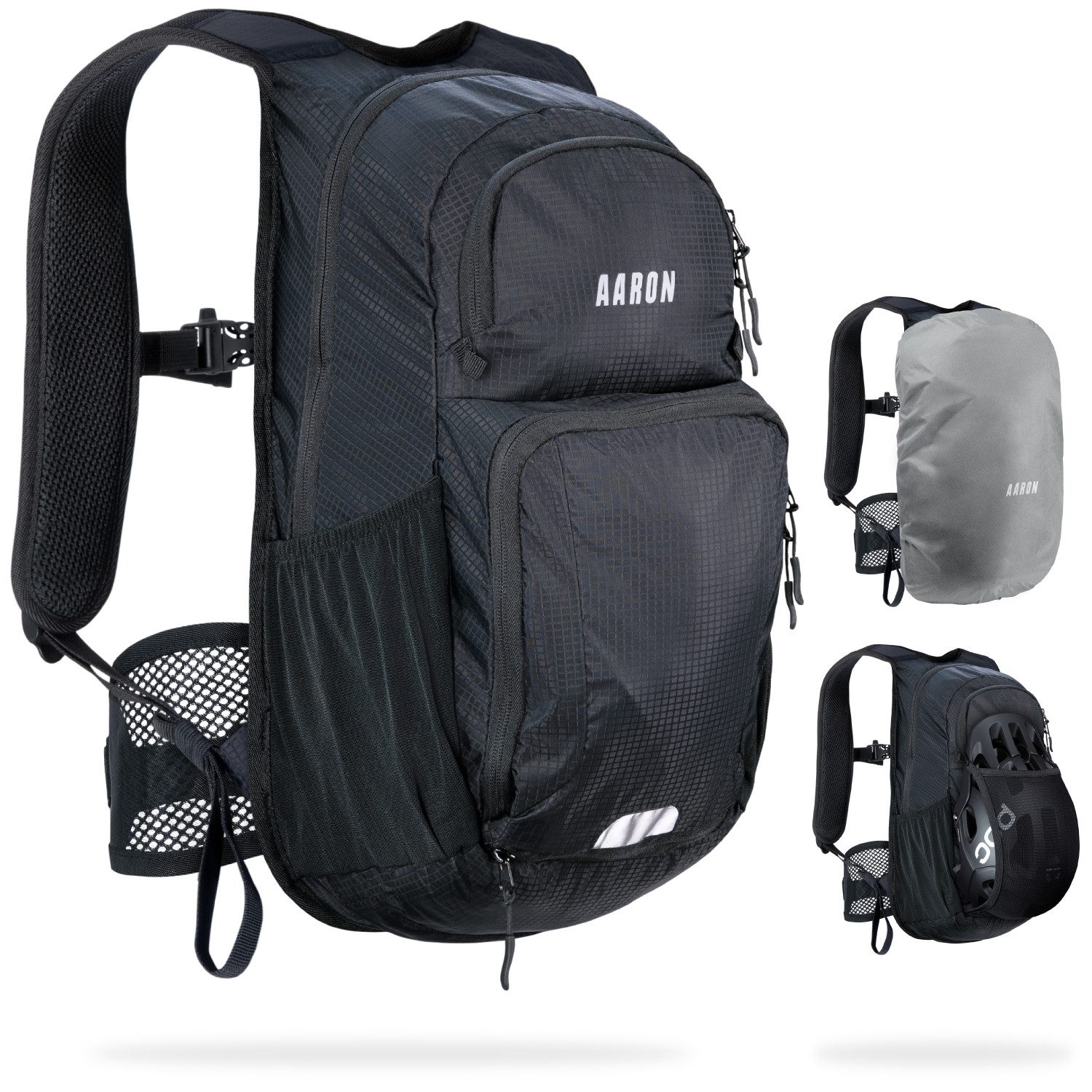 AARON Fahrradrucksack 25L Sportrucksack Fahrrad wasserdicht mit Regenschutz Trekking Tour