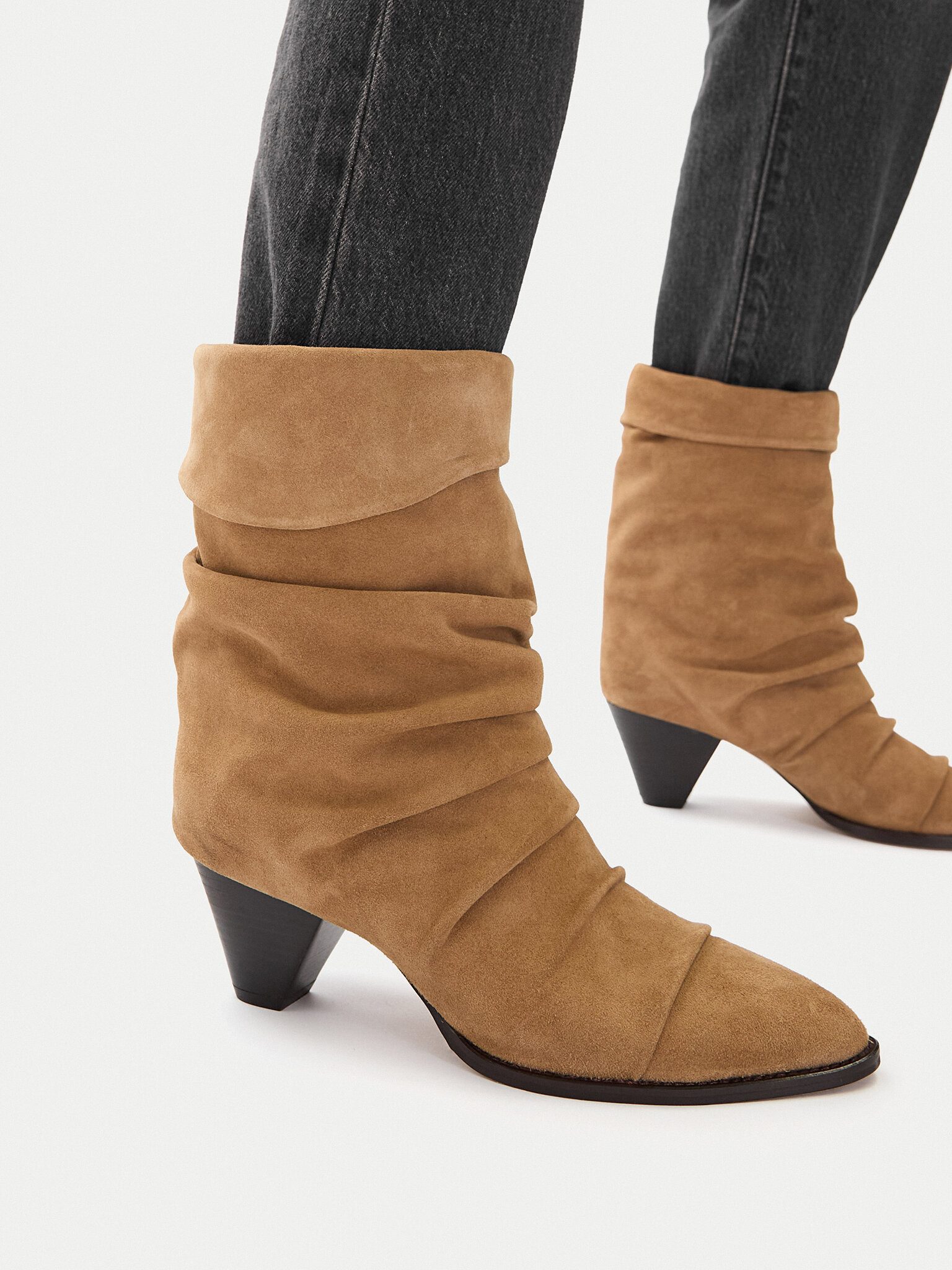 Badura Badura Damen-Knöchelstiefel Beige Badura-EO-APRIL-25FW218 Beige Dunkel Stiefel