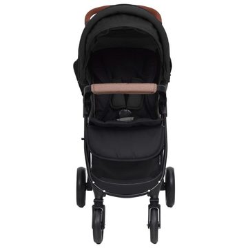 vidaXL Kinder-Buggy 3-in-1 Kinderwagen Anthrazit Stahl