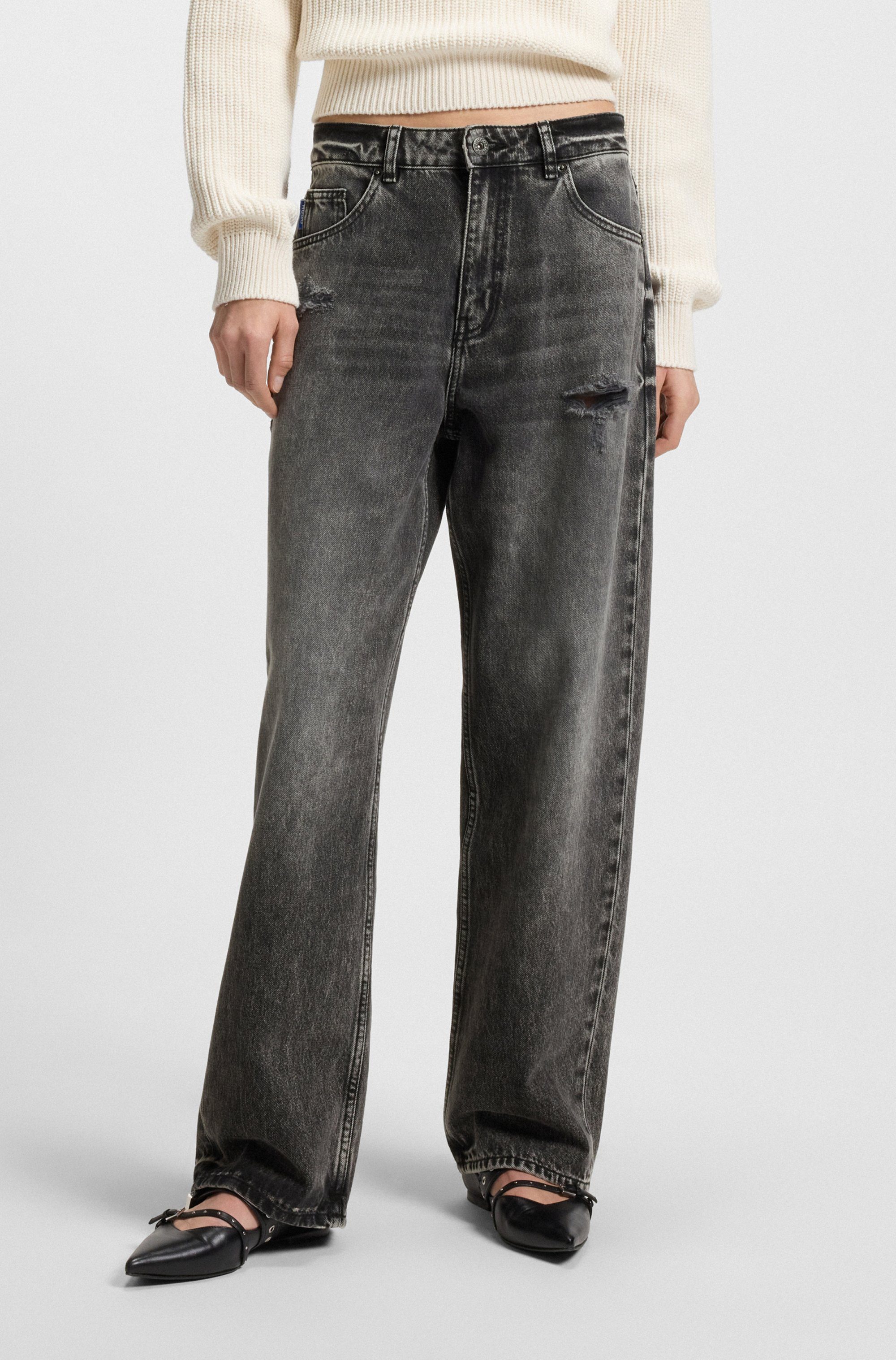 HUGO Blue 5-Pocket-Jeans Leni Low Rise günstig online kaufen