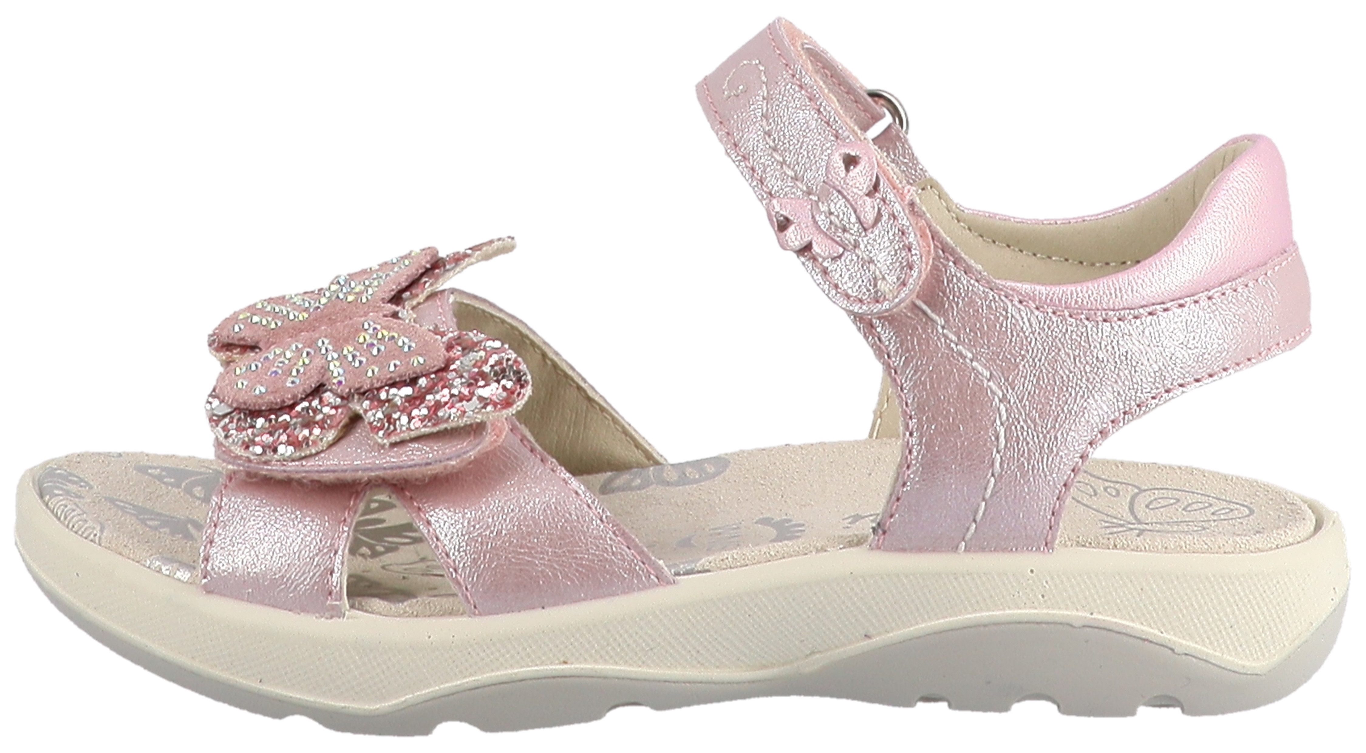 Lurchi Farfalla Sandale, Klettschuh mit Strasssteinen, Größenschablone zum Download