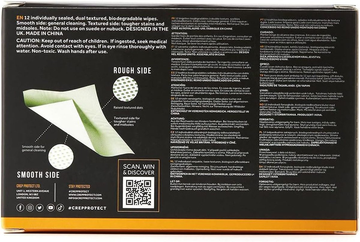 Crep Protect Green BIO Wipes Schuhputztuch