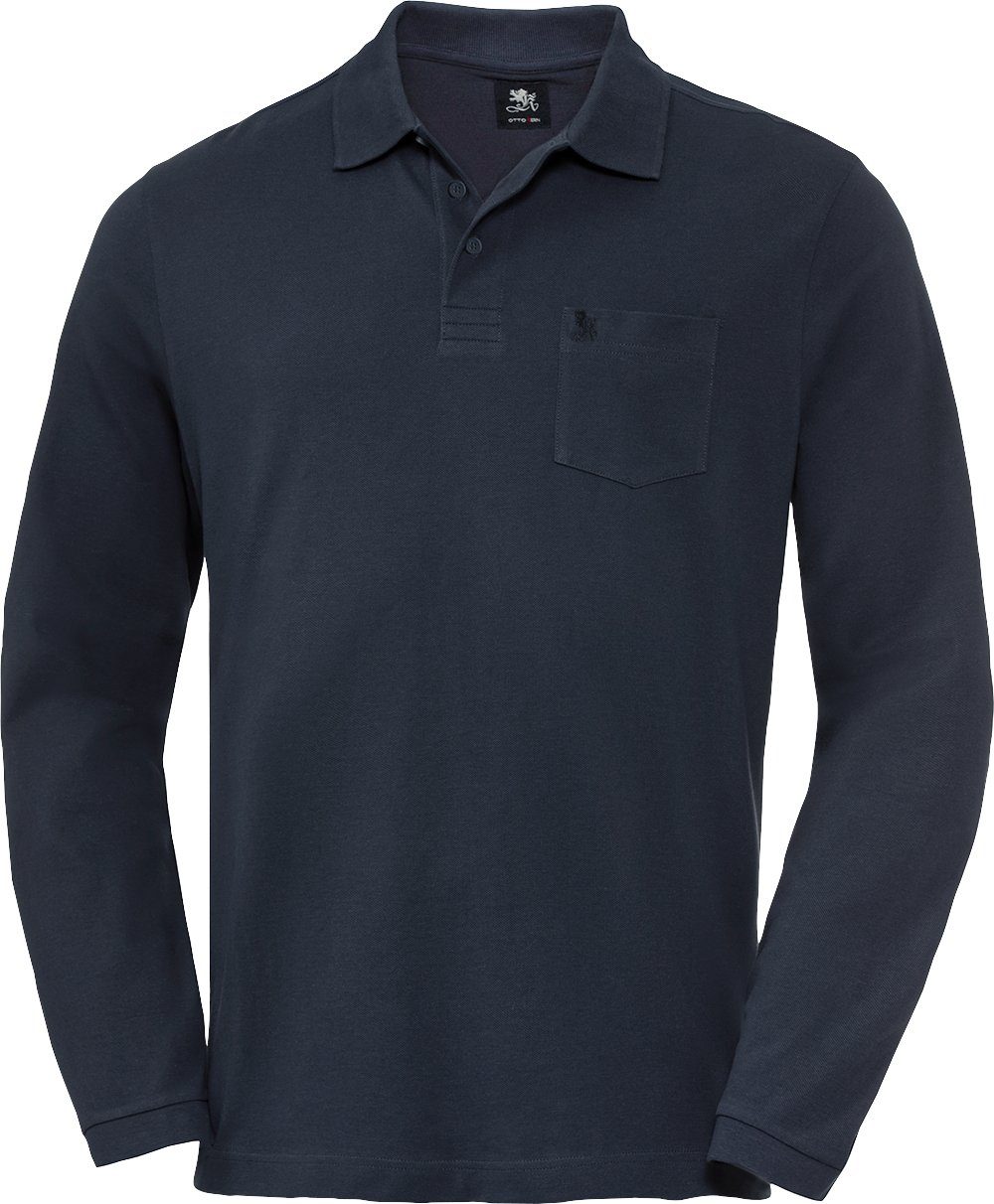 Otto Kern Langarm-Poloshirt (Packung, 3er-Pack) aus Baumwolle günstig online kaufen