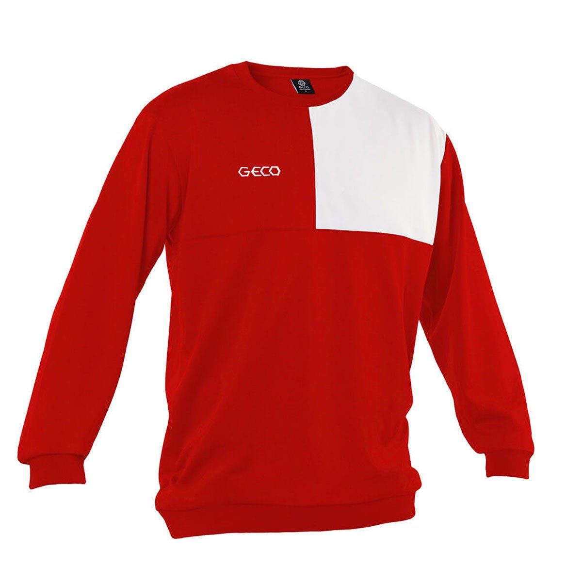 Geco zweifarbig Sweatshirt Sportswear Kusi Geco Sweatshirt Trainings rot Fußball
