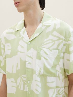 TOM TAILOR Denim Langarmhemd Relaxed Hemd mit Allover-Print