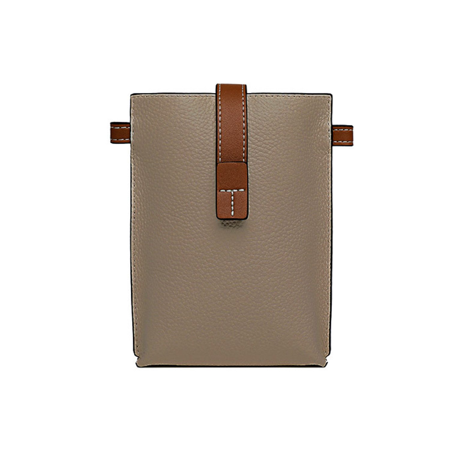 Smartphone-Hülle Handyfach Handytasche Damen Schultertasche Grau