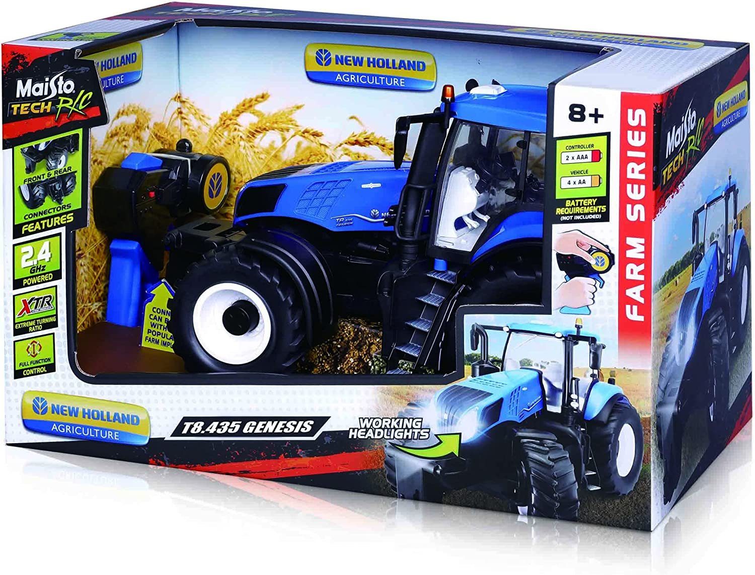 Maisto Tech RC-Traktor New Holland T8.435 Genesis (Maßstab 1:16), Fernsteuerung