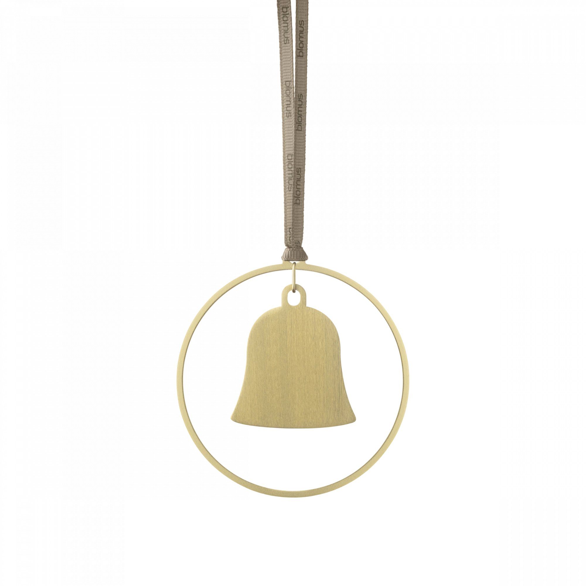 blomus Christbaumschmuck -KITAI- Edler Weihnachtsschmuck im 4er Set: Skandinavische Eleganz (4-tlg), Designer, Weihnachten, 4er Set, Hochwertig, Formen, Messing, Satinband