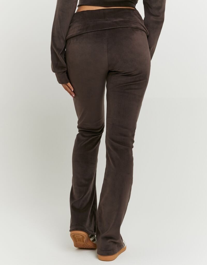 Tally Weijl Samthose SPAPEVOLDY Materialmix, Bootcut, Mid Waist, aus Samt m günstig online kaufen