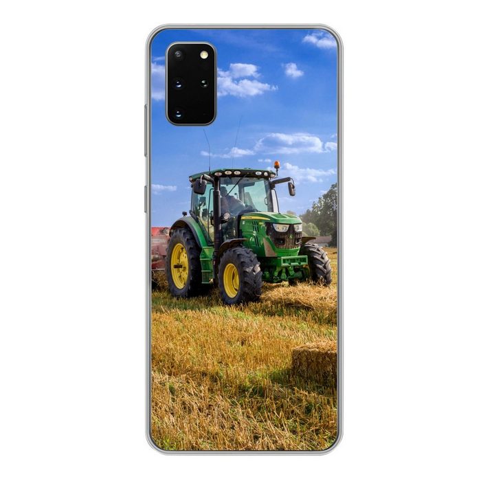 MuchoWow Handyhülle Traktor - Bauernhof - Heu - Feld - Sonne - Landleben Phone Case Handyhülle Samsung Galaxy S20 Plus Silikon Schutzhülle