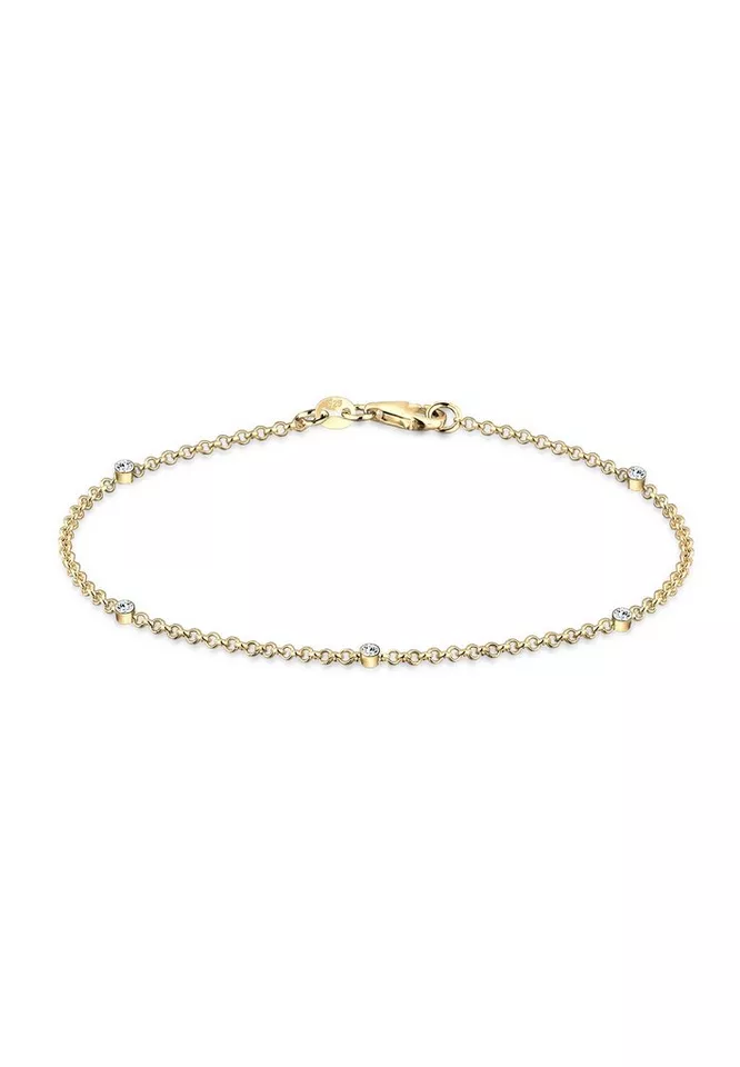 Elli Armband Eleganz Basic 925 Silber, mit Kristallen von Swarovski® (kein Set, 1-tlg)