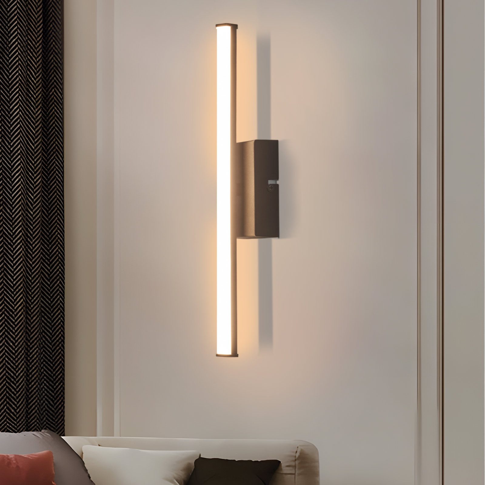 Nettlife LED Wandleuchte Schwarz Modern 6W 3000K Warmweiß für Flur, LED fes günstig online kaufen