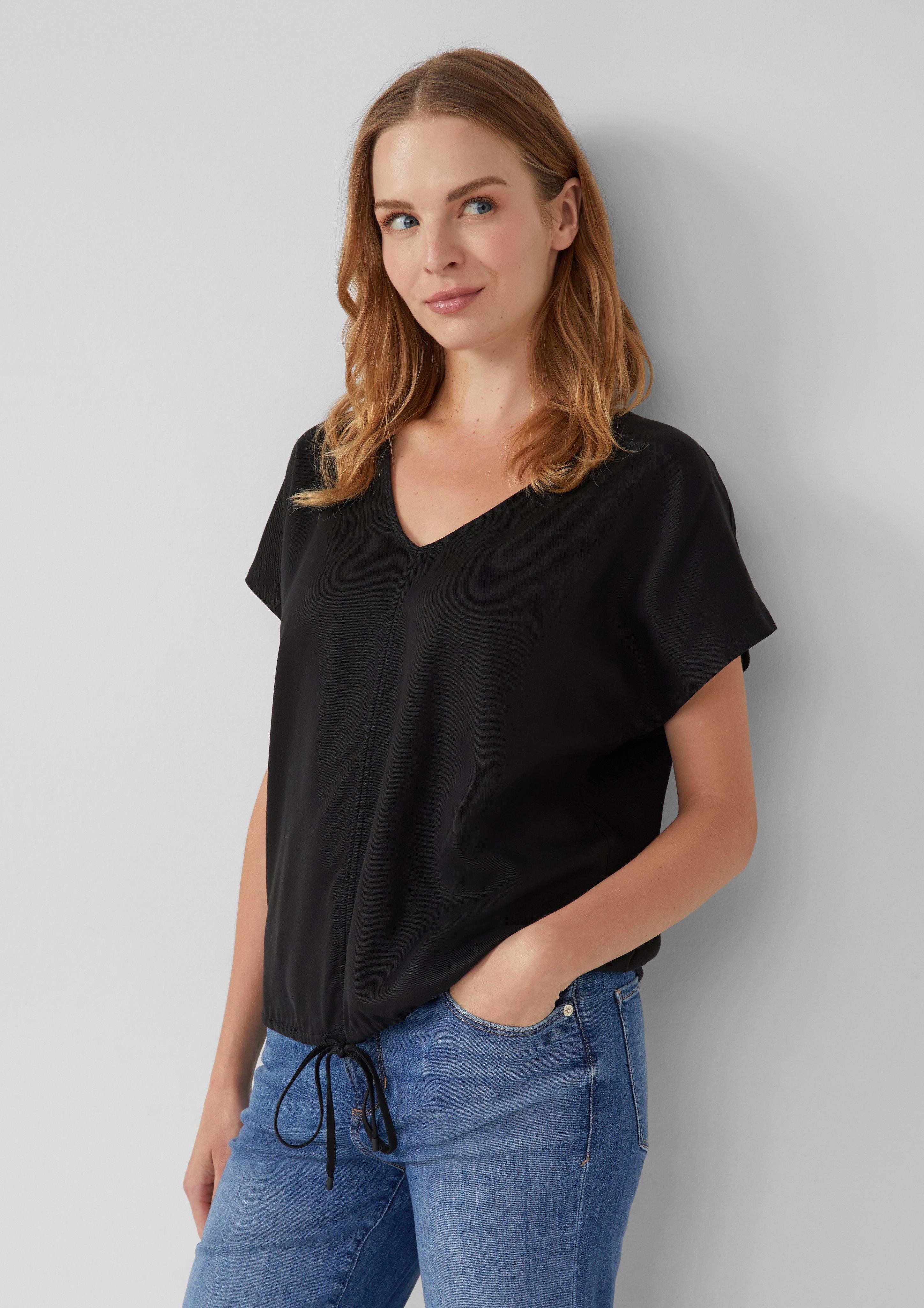 s.Oliver Blusentop Ärmellose Bluse aus Lyocell günstig online kaufen
