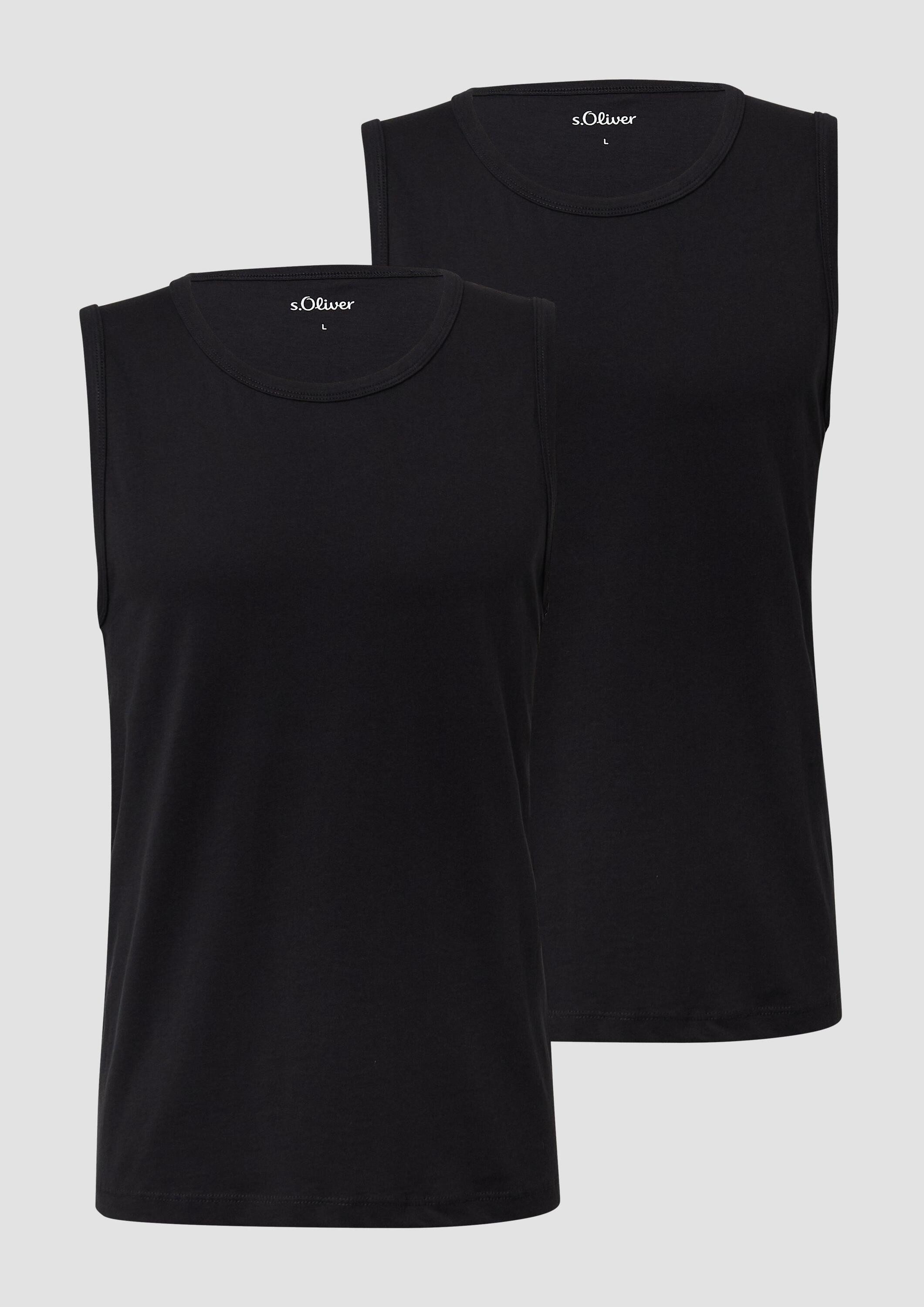 s.Oliver Muskelshirt T-Shirt Tanktop im 2er-Pack