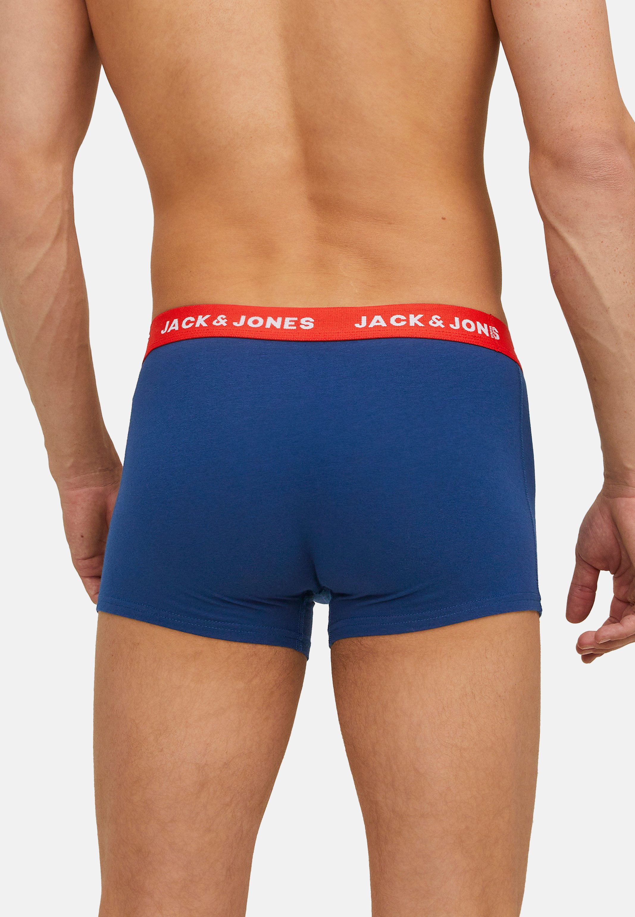 Jack & Jones Retro Boxer 10er Pack Jacsolid (Spar-Set) Retro Short / Pant - Baumwolle - ohne Eingriff - Atmungsaktiv