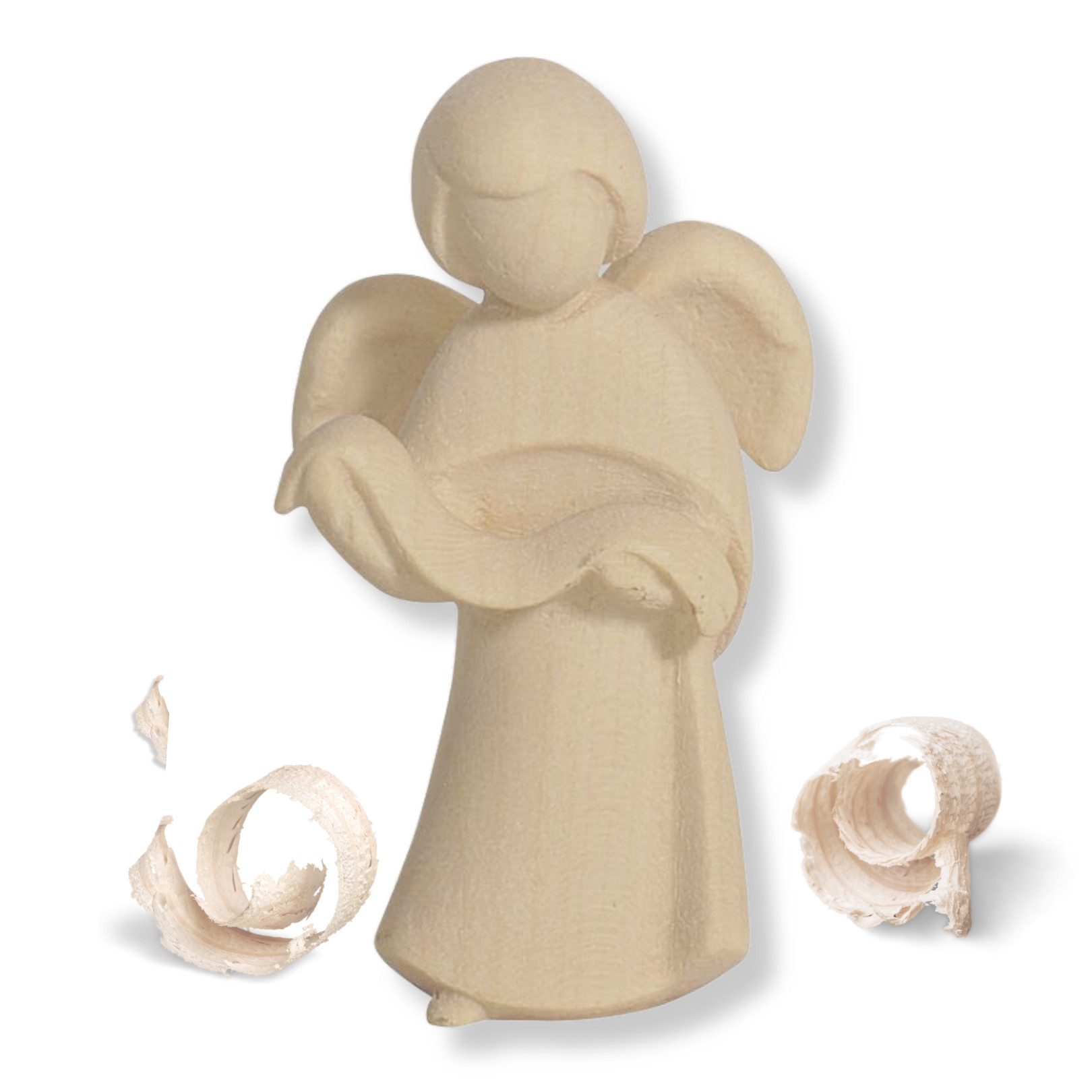 Akantus Krippe Weihnachtskrippe mit Holzfiguren natur – individuell kombinierbar, holzgeschnitzt, Ahornholz, Made in Südtirol