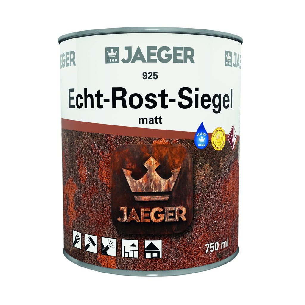 Lack 925 Echt-Rost Siegel, farblose Versiegelung 750 ml