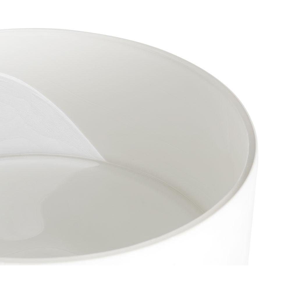 Tom Dixon Servierschale Schale Carved Weiß