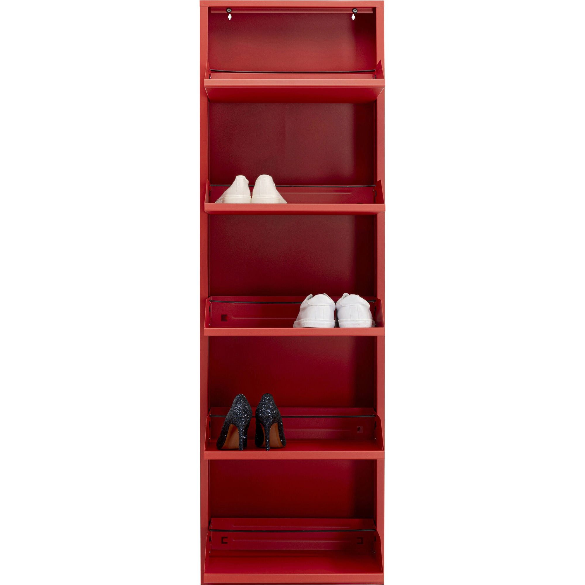 Kare Design Schuhschrank Caruso schmaler Schuhkipper mit 5 Klappen