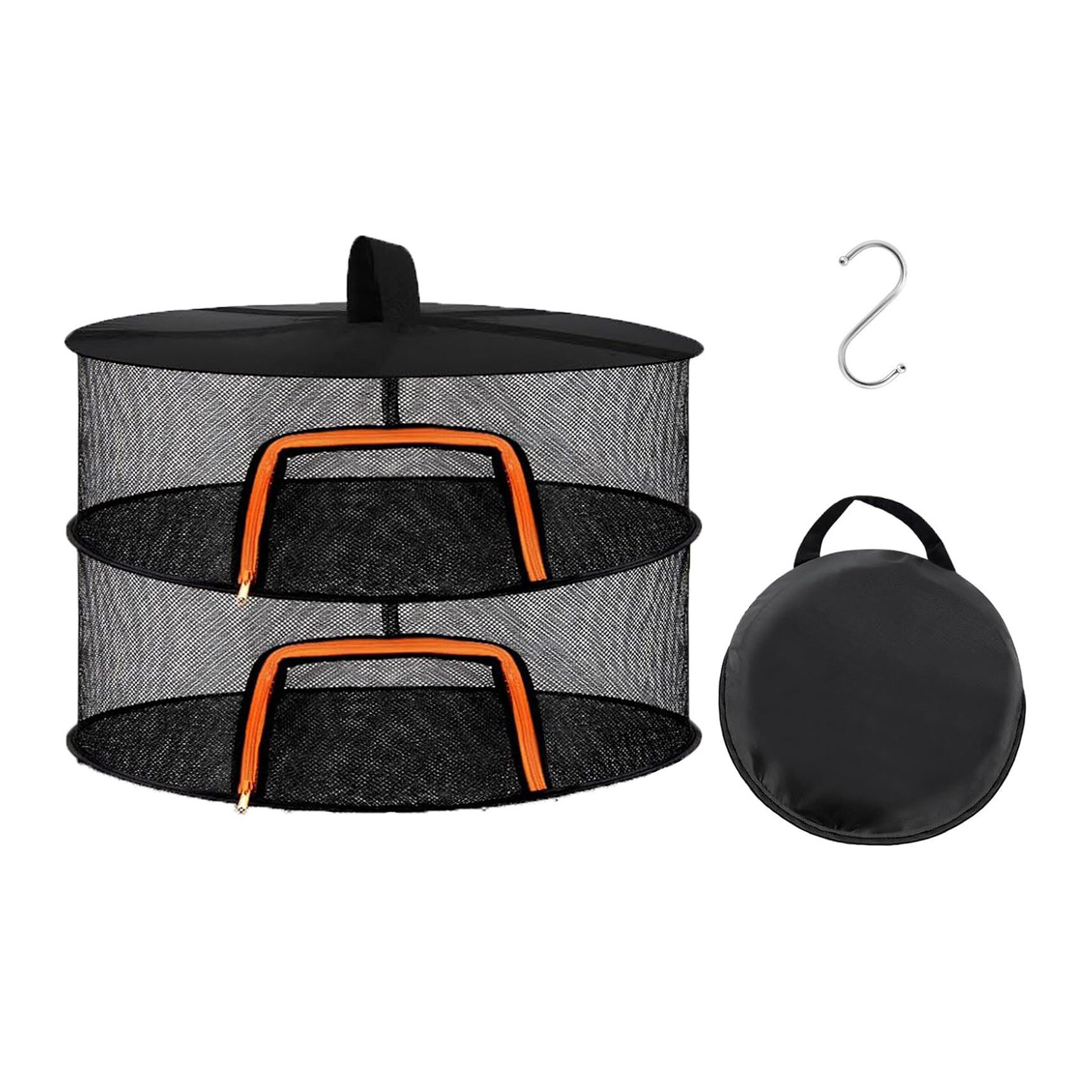 relaxdays Dörrgitter Faltbares Trockennetz, 2