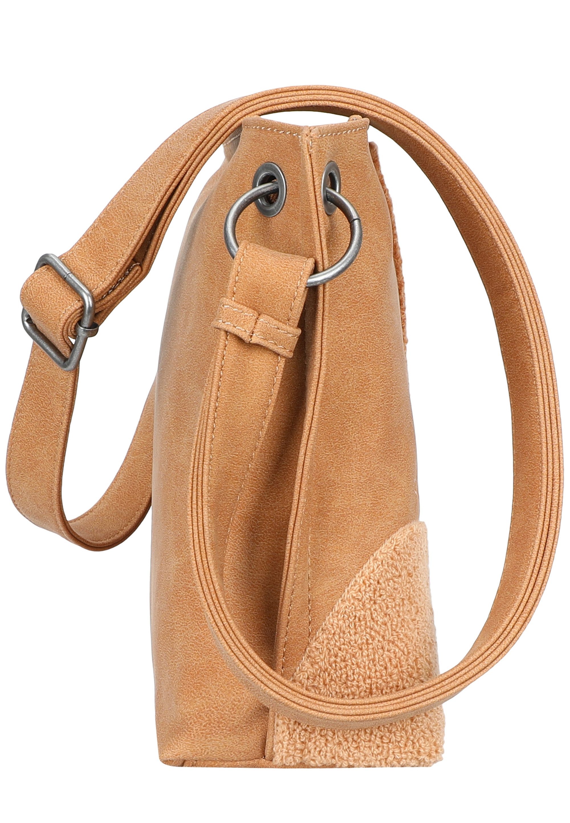Fritzi aus Preußen Schultertasche Fritzi03 Limited Happy Flocked Jive Soft Berry, mit moderner Flockung