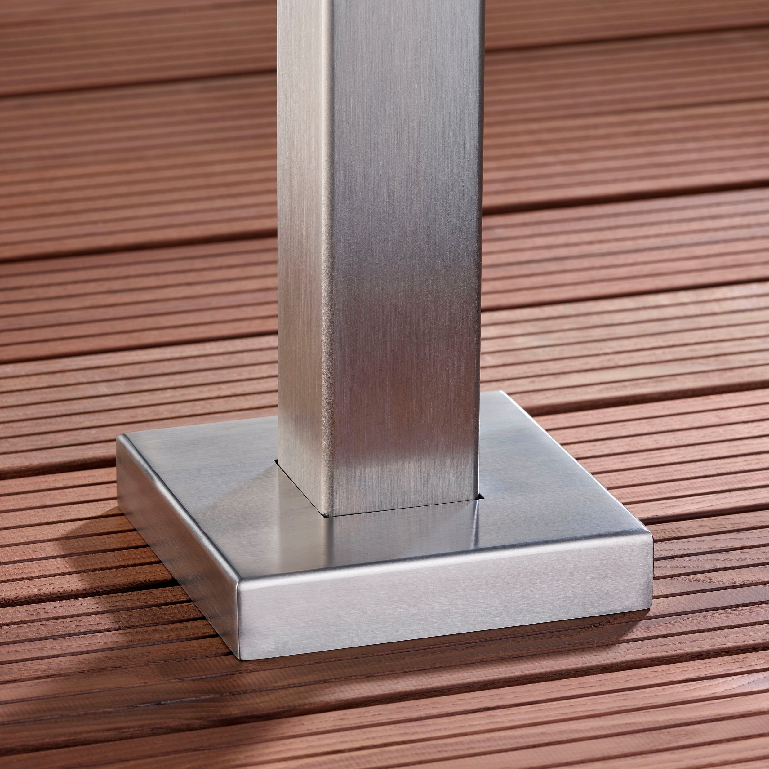 STAKET PRO Zaun, (Set), Glaszaun, Gesamtlänge: 1,21 m, 3 Pfosten