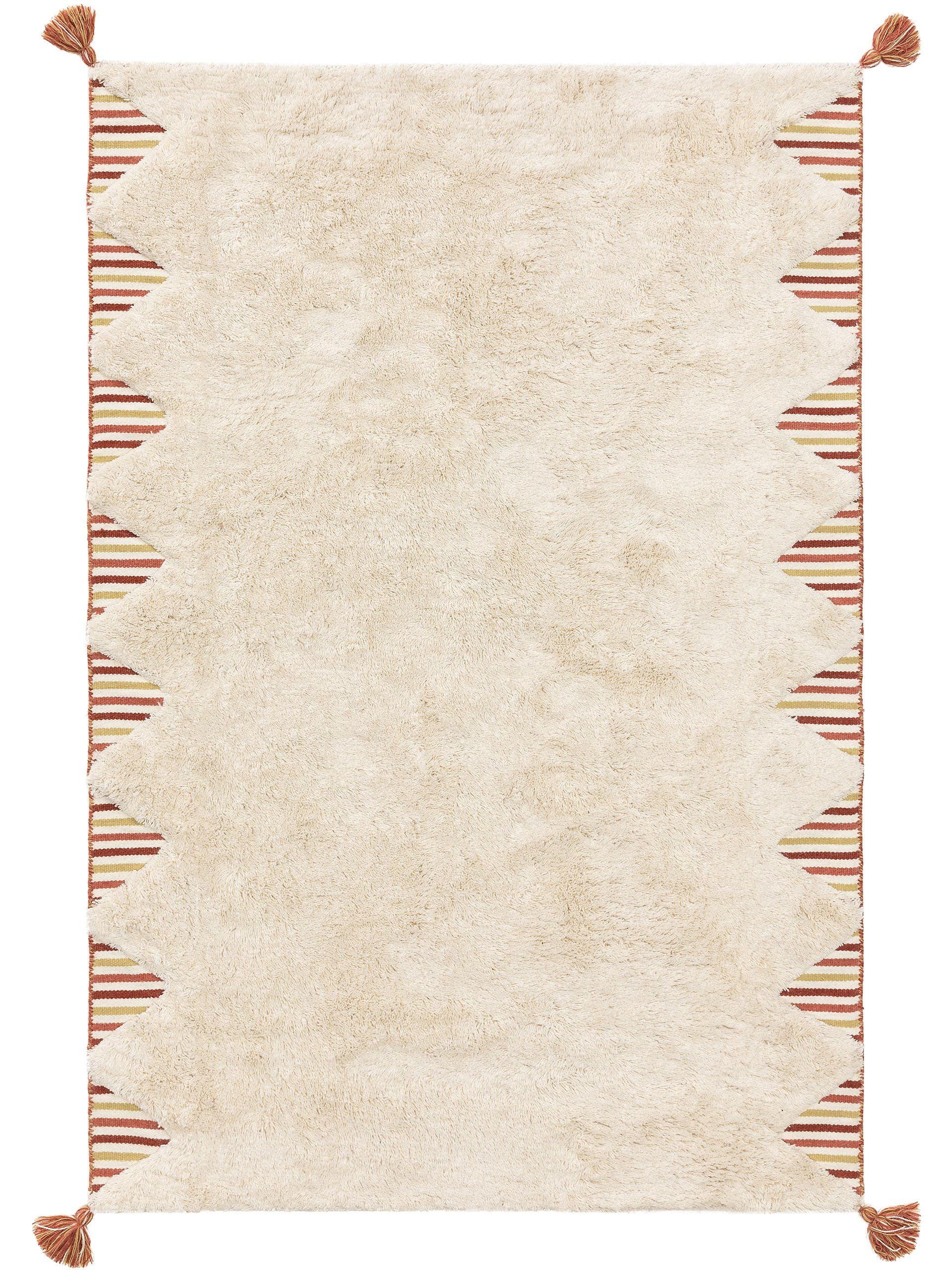 benuta Wollteppich Floki, rechteckig, Höhe: 21 mm, Kunstfaser, Berber, Ethn günstig online kaufen