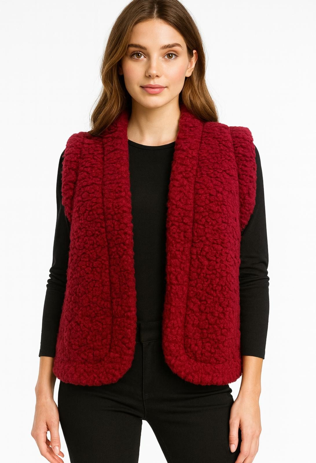 Worldclassca Fellimitatweste Worldclassca Teddy Weste Warm Kunstfell Kusche günstig online kaufen