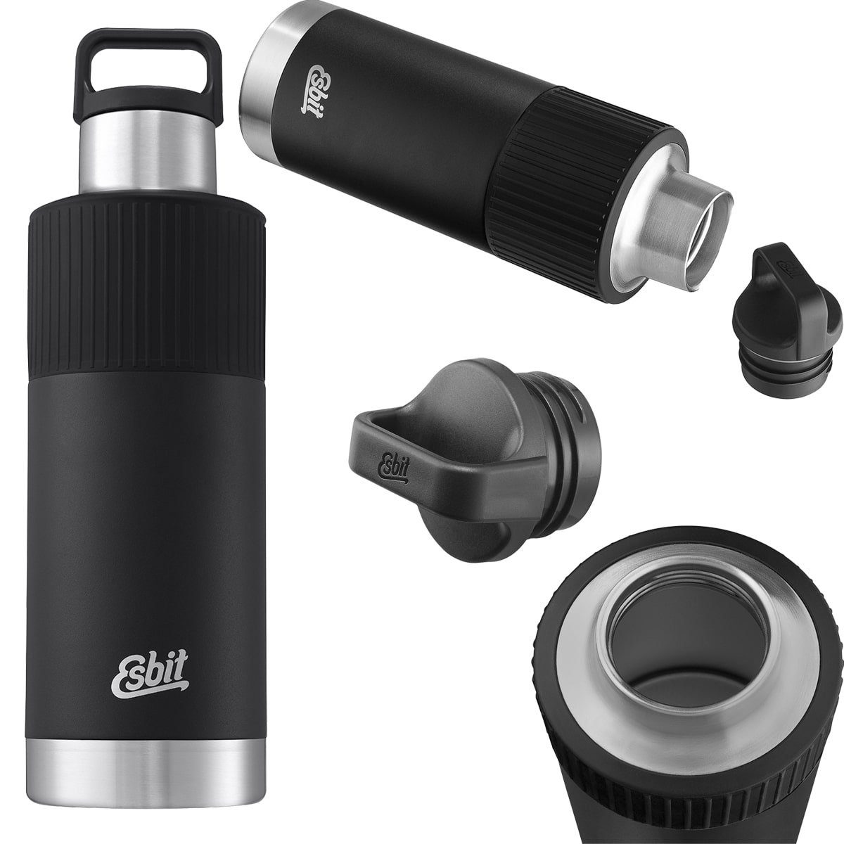 Esbit Isolierflasche Esbit Isolierflasche Sculptor "Standard Mouth" mit Manschette 1,0L