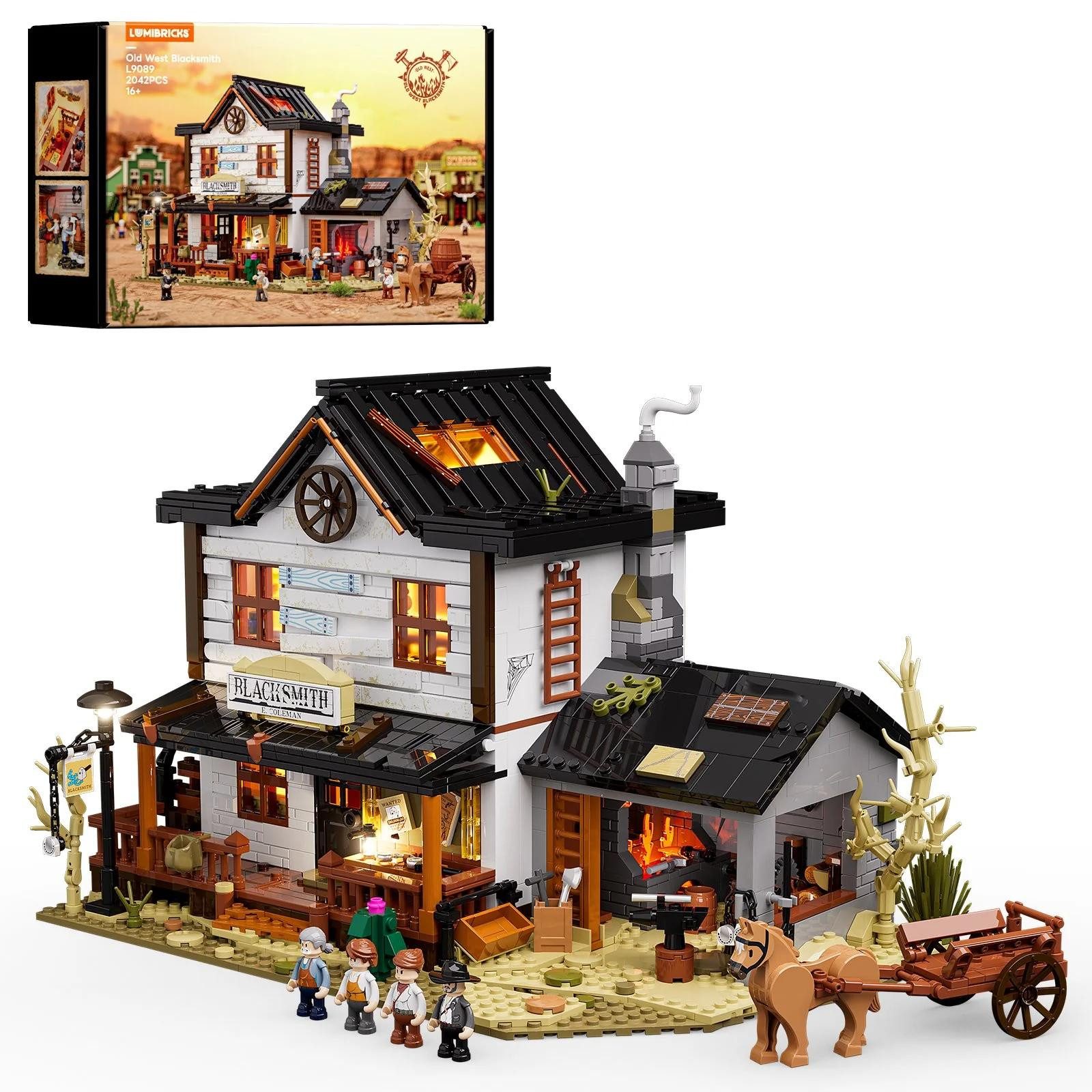 Lumibricks Lumibricks Old West Blacksmith (2042 Teile) Konstruktionsspielsteine