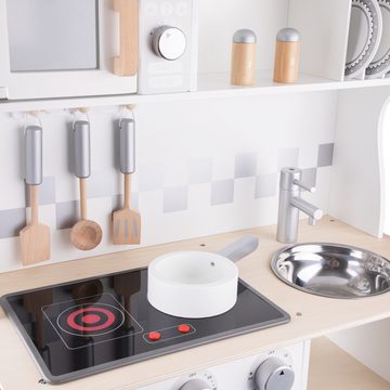 New Classic Toys® Spielzeug-Polizei Einsatzset Küchenzeile Kinderküche aus Holz Moderne E- Küche in Weiß Holzküche