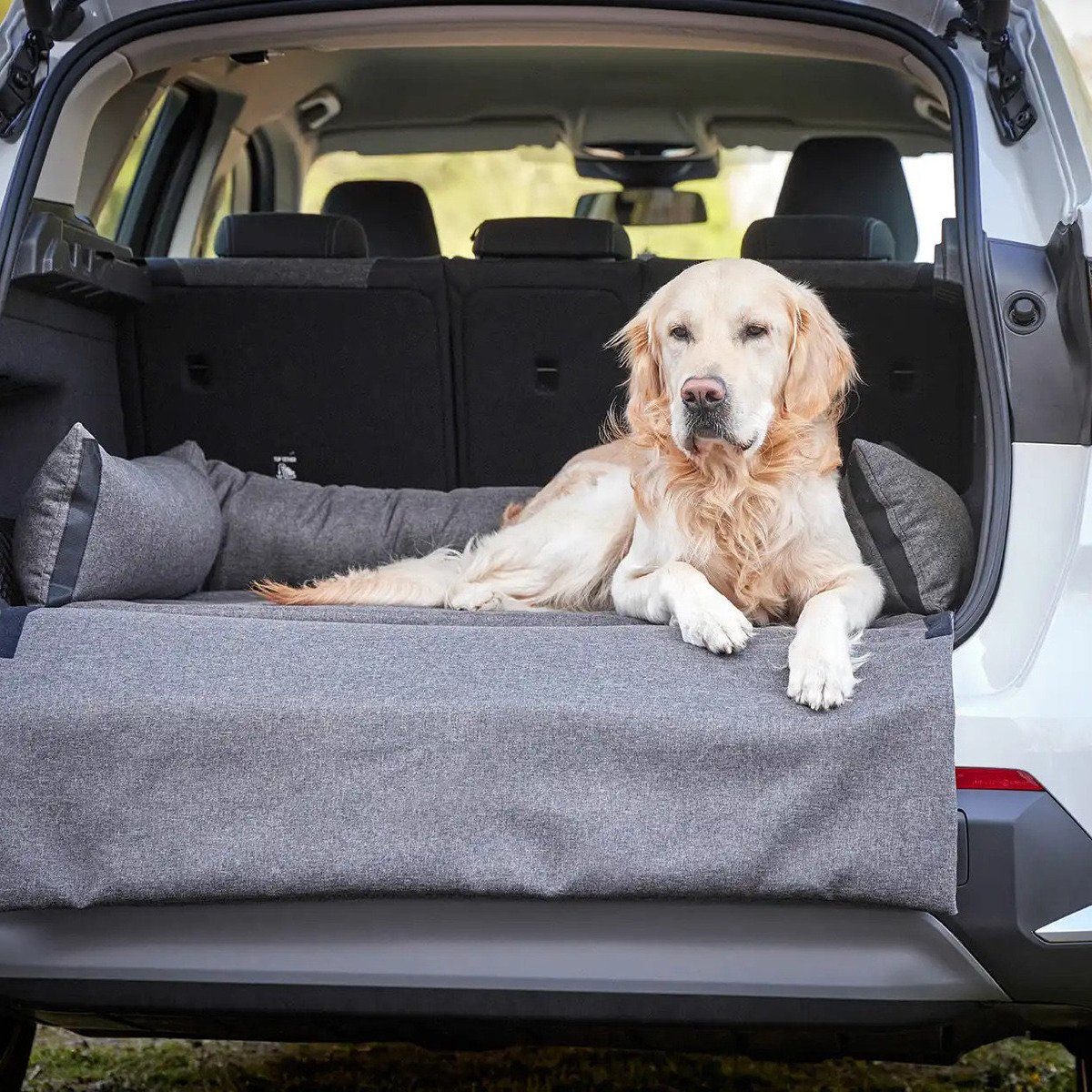 Wolters Tier-Autobett Dog Traveling Kofferraumbett dunkelgrau