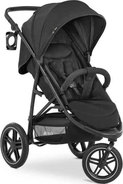 Hauck Dreirad-Kinderwagen Rapid 3R, black, mit schwenk- und feststellbarem Vorderrad