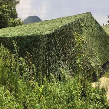 BlingBin Sonnensegel Tarnnetz Camouflage 3 x 5M Armee Netz Tarnung Sichtschutz Sonnenschutz, (1Set), mit Netz, flammhemmend