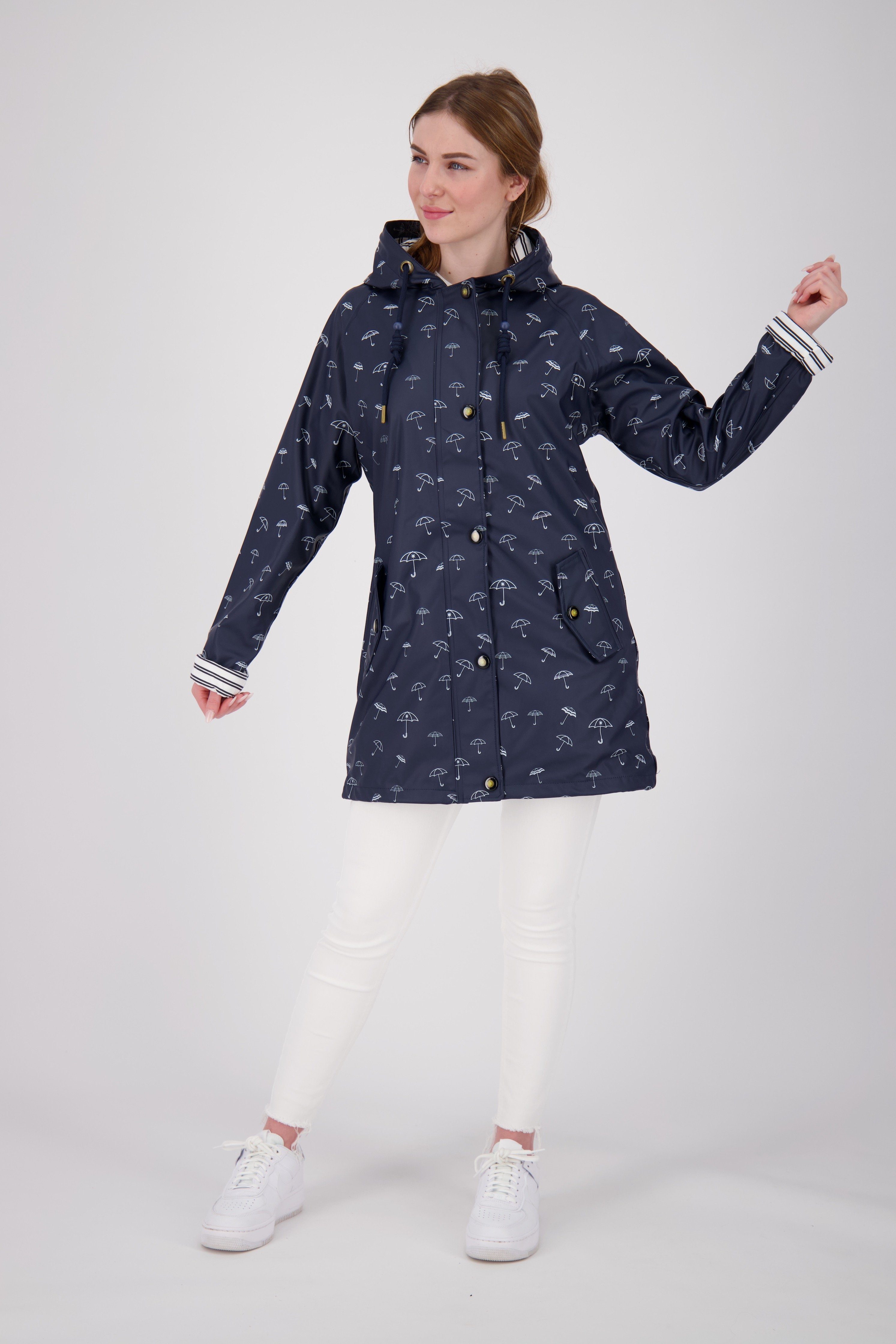 DEPROC Active WIZZARD Regenjacke in auch Großen Größen navy PEAK WOMEN erhältlich Friesennerz UMBR