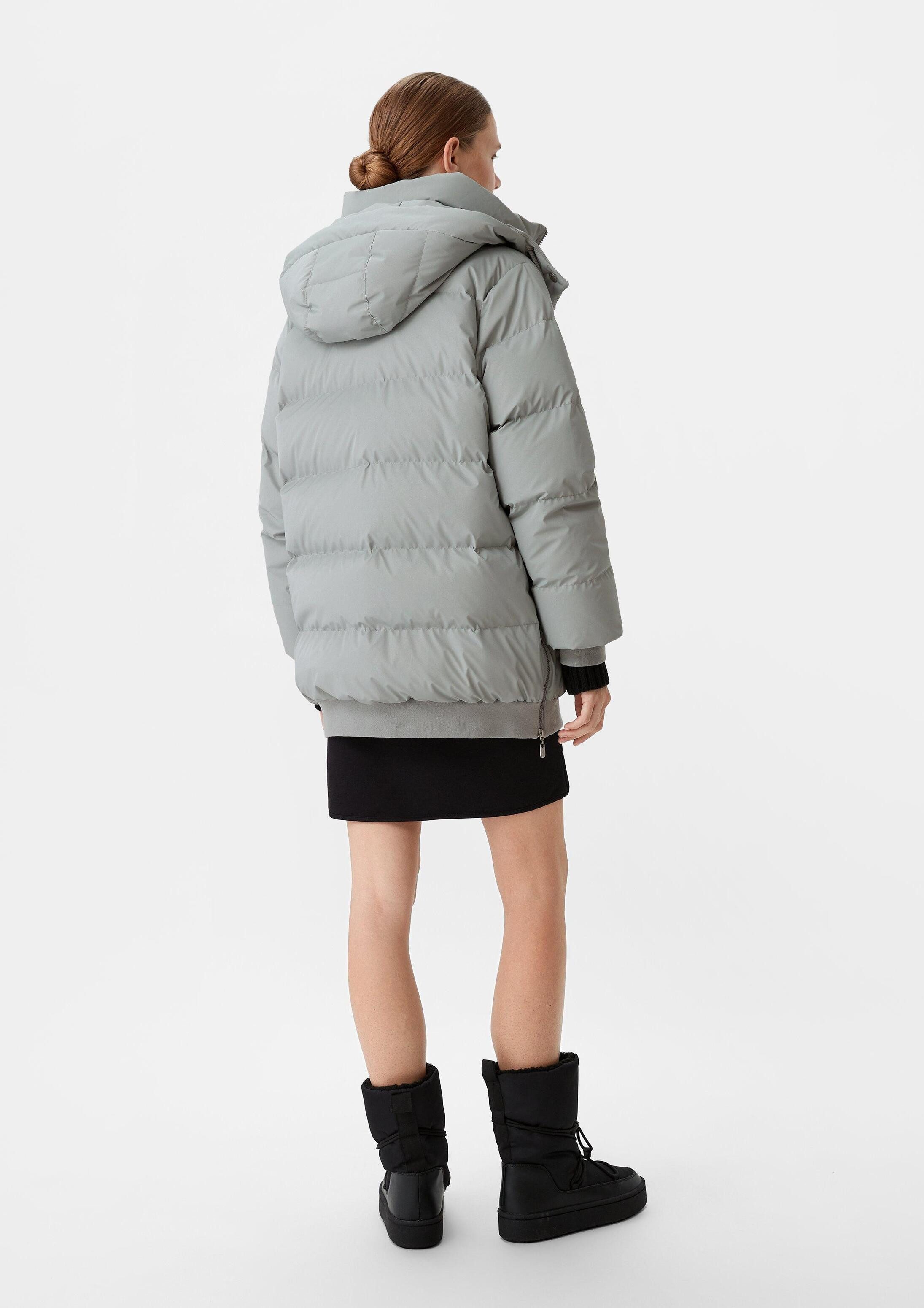 comma Winterjacke Outdoor-Jacke Jacke mit abnehmbaren Fäustlingen