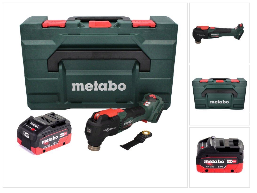 metabo Akku-Multifunktionswerkzeug MT 18 LTX BL QSL Akku Multitool 18 V Brushless Starlock Plus + 1x Akk