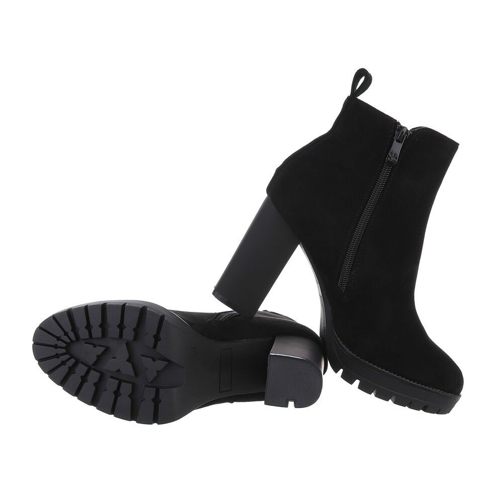 Ital-Design Damen Freizeit High-Heel-Stiefelette (84556942) Blockabsatz günstig online kaufen
