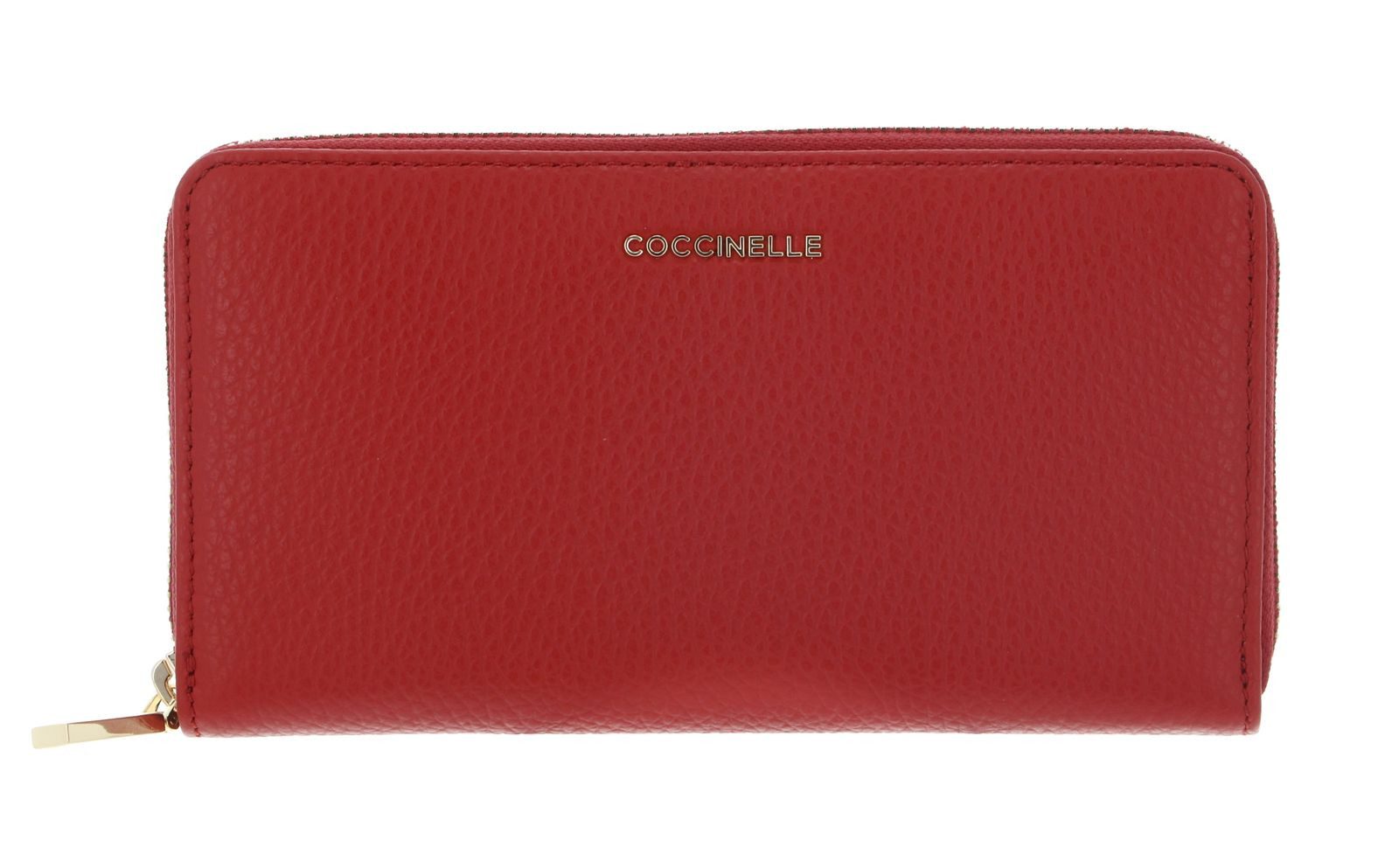 COCCINELLE Geldbörse Wallet Grained Leather, aus echtem Leder