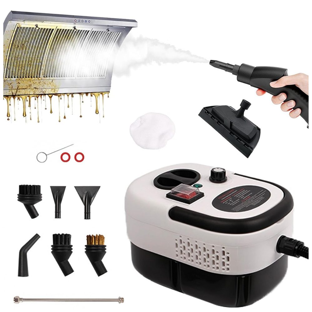 Athlix Handdampfreiniger Handgehaltener Hochtemperatur-Dampfreiniger, 2500 W, Säurebeständiges System, 6-stufig einstellbar