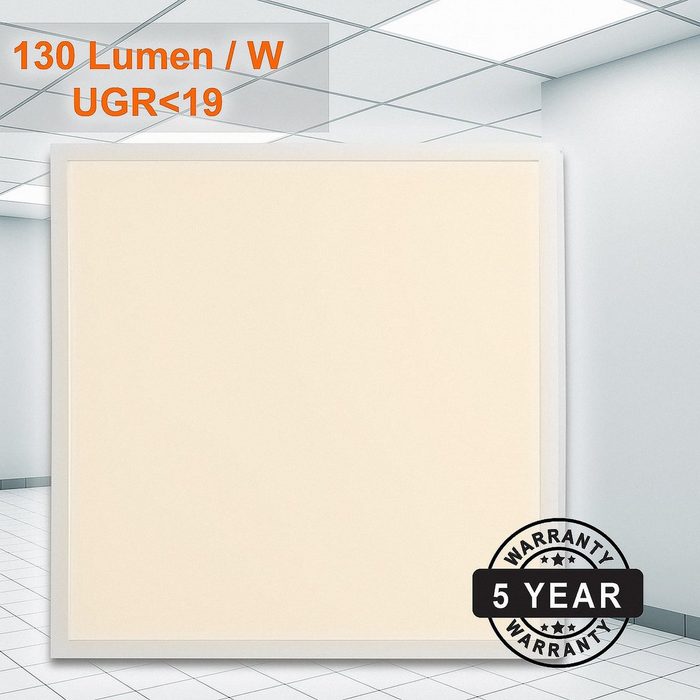 Mextronic Panel LED Einlegepanel UGR19 62x62 38W (W) 830 Warmweiß Dali dimmbar