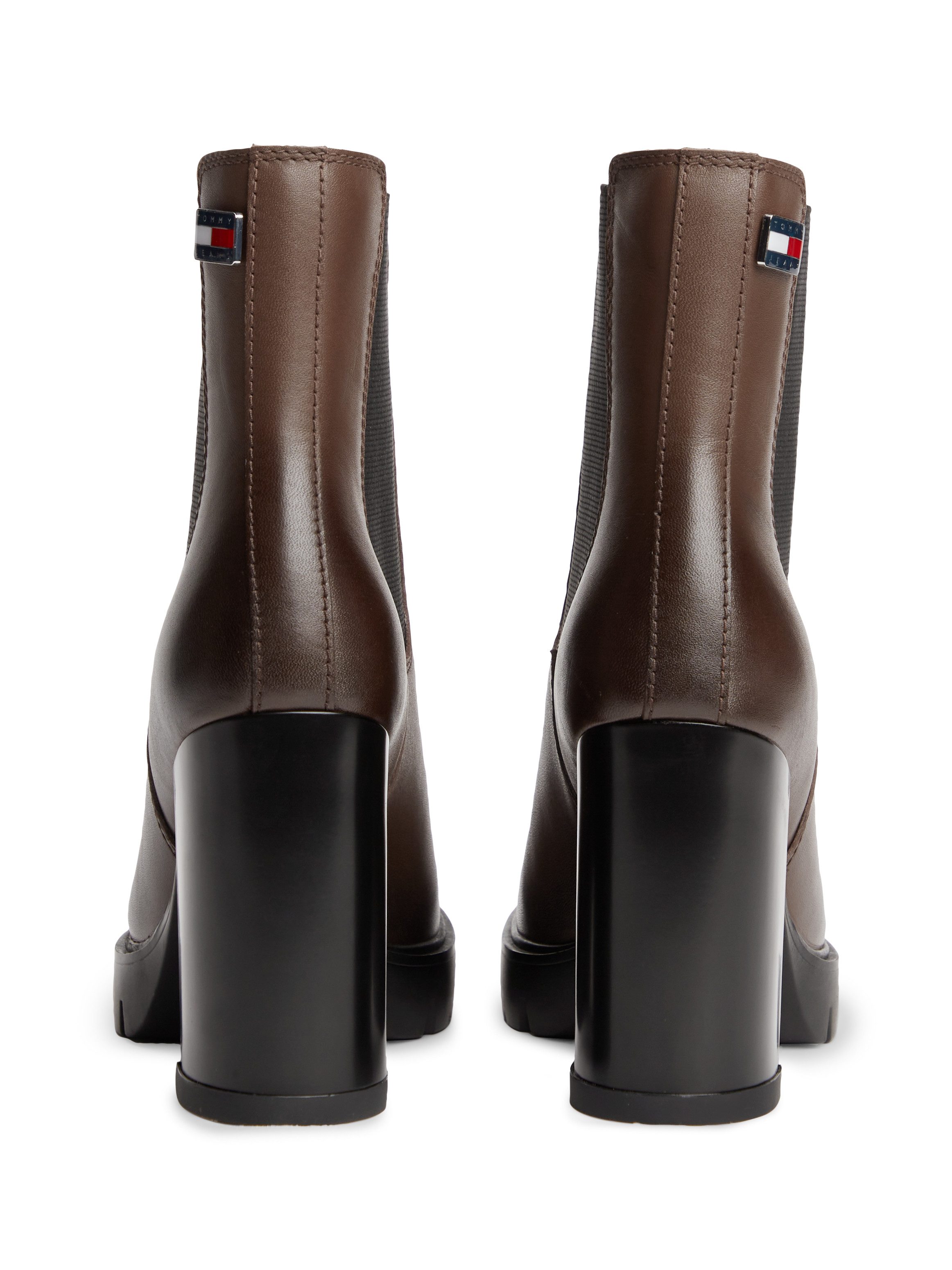 Tommy Jeans TJW CHELSEA HIGH HEEL BOOTS Chelseaboots Ankle Boots, Plateaustiefeletten mit Stretcheinsatz und Logoflagge – Bild 2 von 5