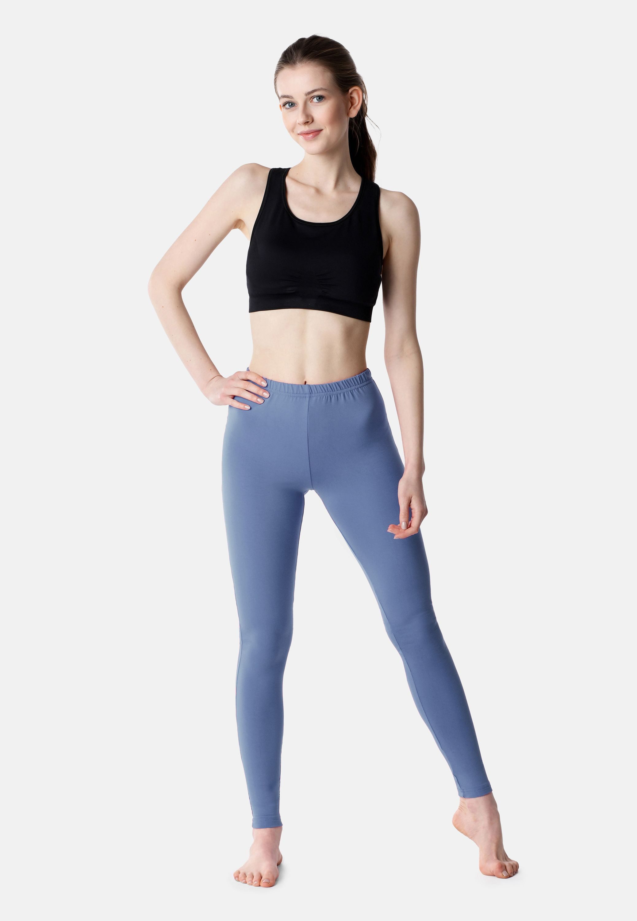 Bellivalini Leggings Damen Lange Hose Freizeithose mit bequemem Bund BLV50-203 (1-tlg) aus Viskose – Bild 3 von 5