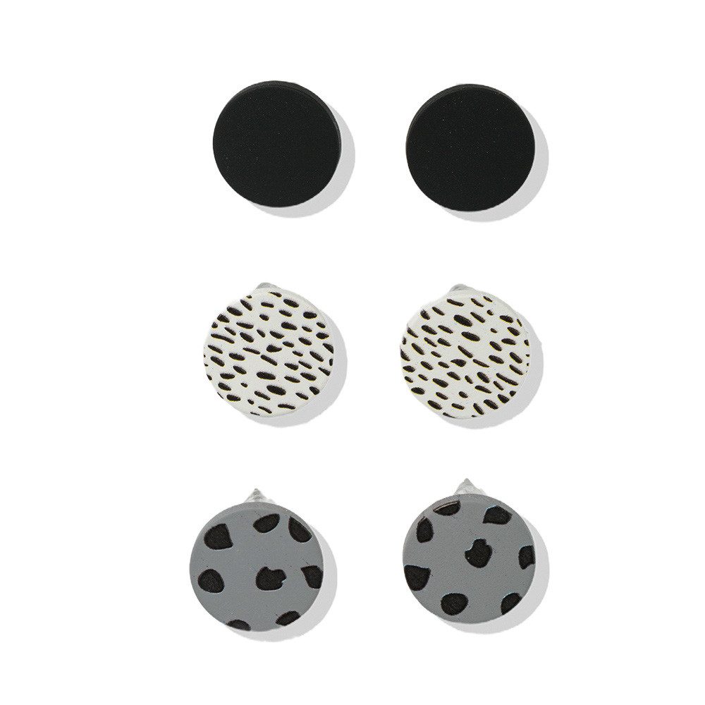 Firetti Ohrstecker-Set Multipack Schmuck Geschenk Eisen Ohrschmuck Ohrringe (Set, 6-tlg), Made in Germany
