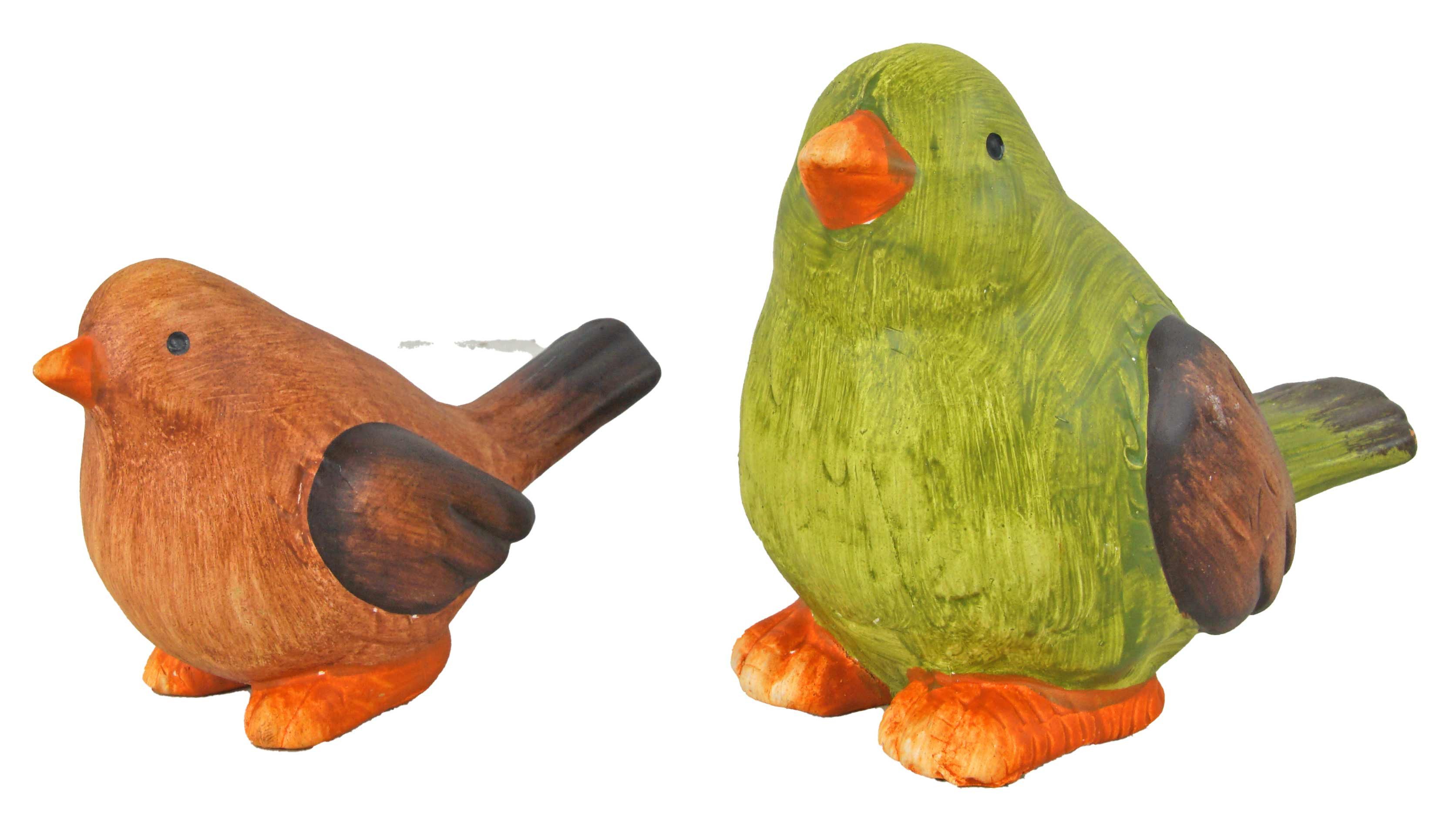 Eurosouvenir Dekofigur Charmantes Keramik-Vogelpärchen: Natürliche Akzente für Ihr Zuhause (Set, 2 St., 2er Set), Geburtstag, Geschenkidee, für jeden Anlass