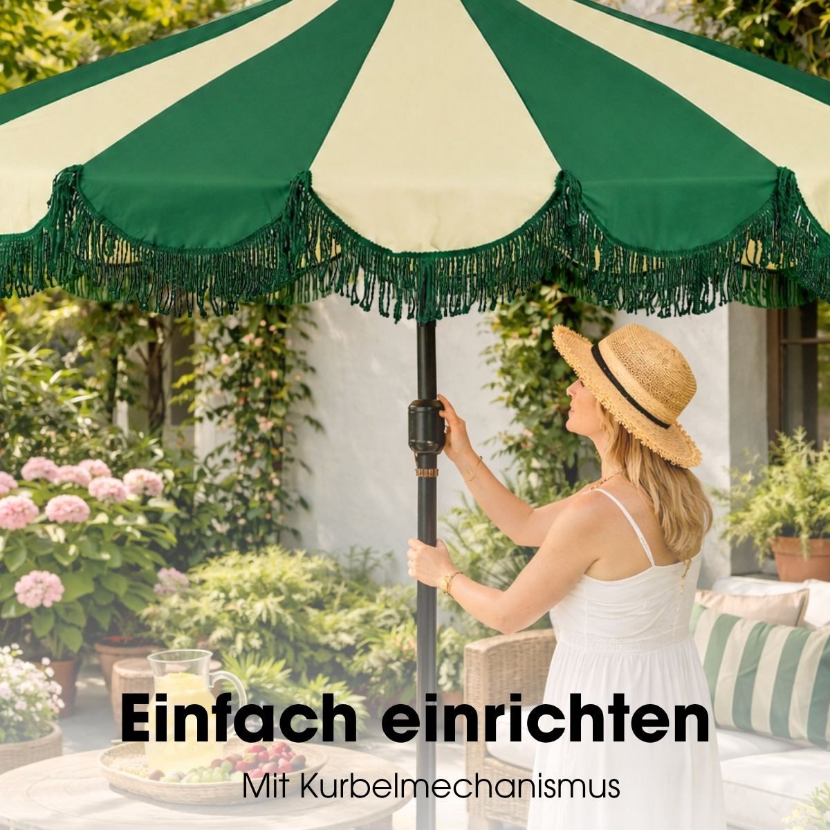 Mica Decorations Sonnenschirm Mica Decorations Kim Sonnenschirm mit Tasche 238xØ235 cm – Bild 5 von 5