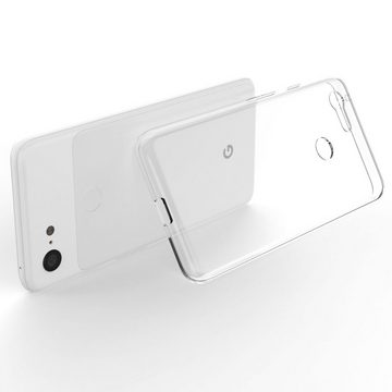 Nalia Smartphone-Hülle Google Pixel 3, Klare Silikon Hülle / Extrem Transparent / Durchsichtig / Anti-Gelb