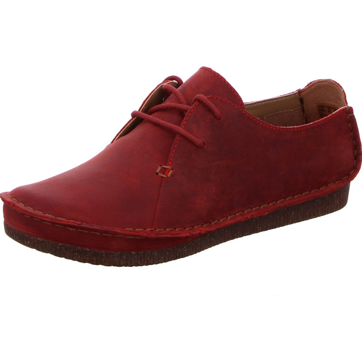Freizeit Schnürer für Damen in rot Sneaker