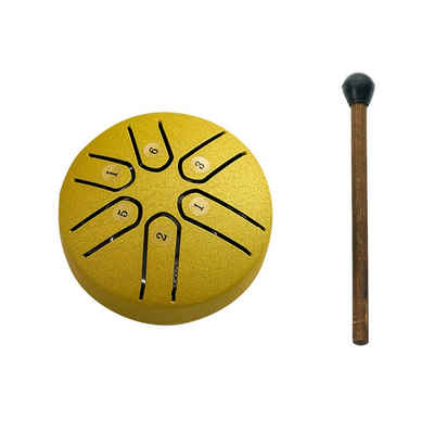 Daisred Steel Tongue Drum Tongue Drum Mini Handpan Drum mit Drumstick 6-Noten