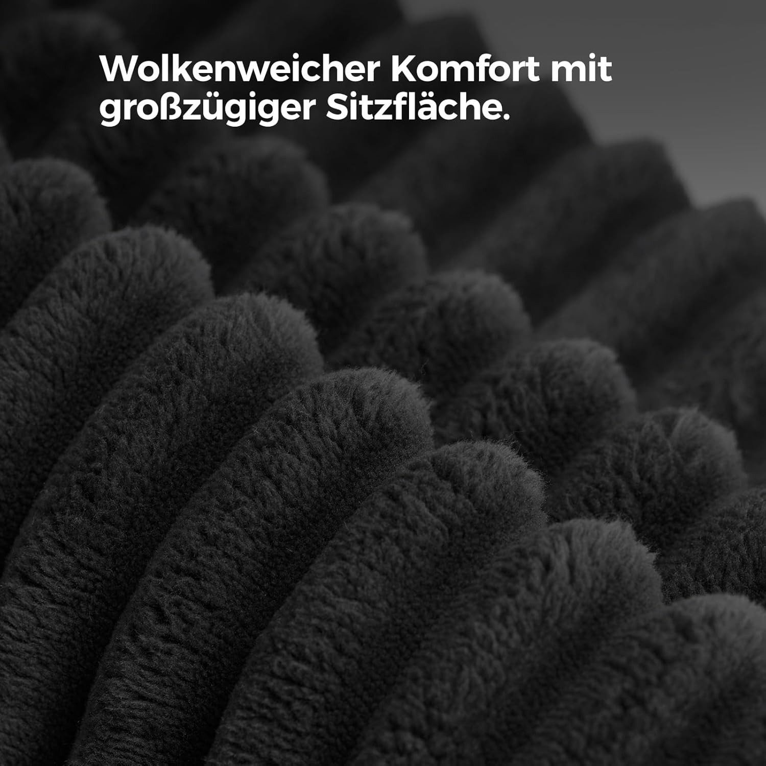 Patbrela Ecksofa Cord Schlafsofa L Form 265cm mit Abgerundeter Chaise Longue